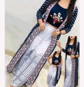Stylish 3-Piece Palazzo Set