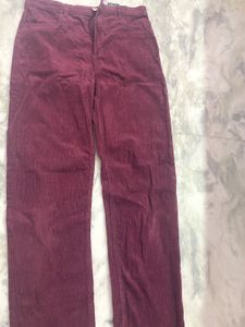 Burgundy Corduroy Pants