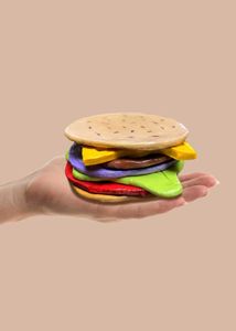 Handmade Burger Clay Coasters 🍔