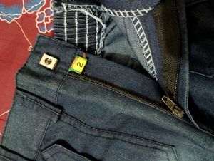 Denim Look Cotton Pant