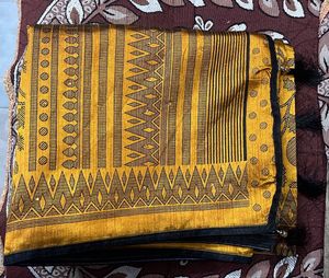 Mustard Saree With Blouse