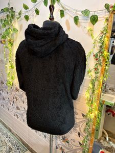Fluffy Black Hoodie Victorias Secret Warm