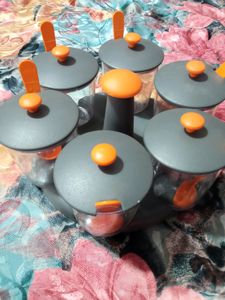 6pcs Rotating Containers