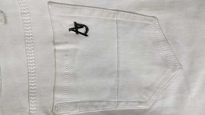 Off White Slim Fit Jeans -28 Size