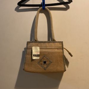 Vintage Jute Shoulder Bag