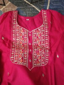fabulous pink new kurthi set