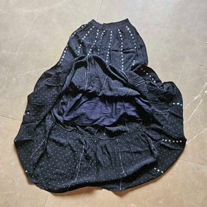 Sequinned Ethnic Skirt Set