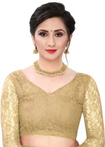 Elegant Golden Saree