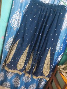 Elegant Blue Ethnic Skirt