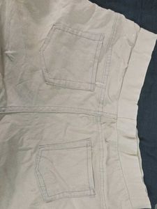 Cute Beige Denim Shorts