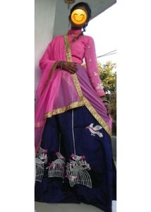 Navratri Blue Lehenga