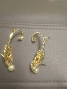 Pearl &amp; Gem Ear Cuff Set