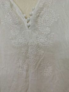 CHIKANKARI SHORT KURTI