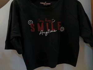 Cute Black Crop Top