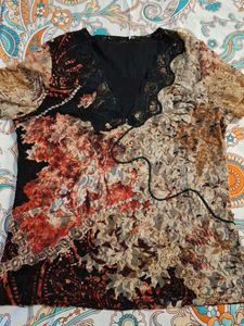 Y2K VINTAGE FLORAL TOP
