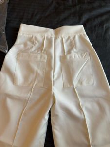 White Straight Leg Pants