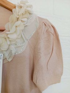 Vintage-Inspired Pink Blouse