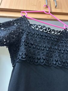 Black Lace off Shoulder Dress