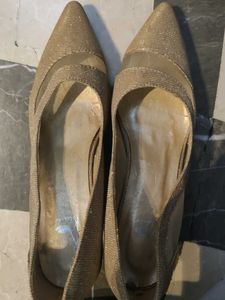 Sparkly Gold Heels