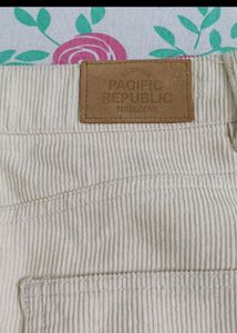 Beige A-line Skirt