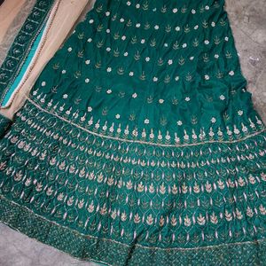Elegant Green Lehenga Choli with Dupatta