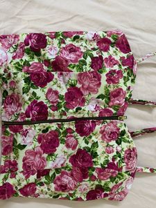 Corset top floweral design