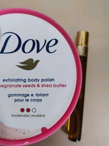 Dove Exfoliating Body Polish. 10ml Sample