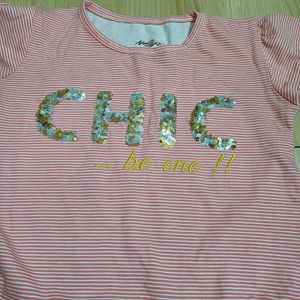 Chic Girl Kids Outfit - Peplum Top &amp; Shorts