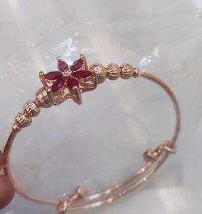 Ruby Flower Bracelet