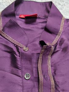 Elegant Purple Kurta Pajama Set