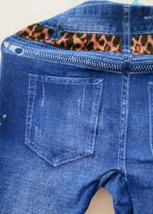 Denim Print Leggings