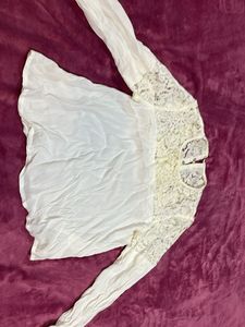 Elegant Lace Detail Blouse