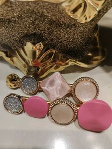Pink &amp; Gold Hair Clip