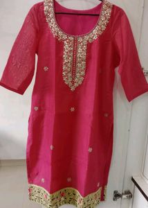 Pink Festive Wear Kurti