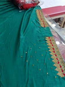 Emerald Green Sari