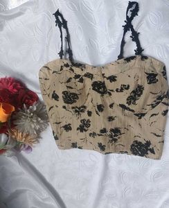 Y2k Floral Corset Top 🖤