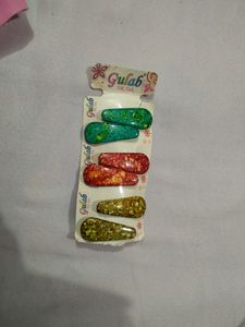 Pair Of 25 Multicolor Tictac Hair Pins For Girls