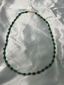 Emerald Green Beaded Necklace