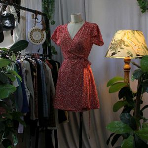 Floral Wrap Dress