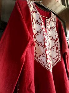 Floral Embroidered Wool Pheran