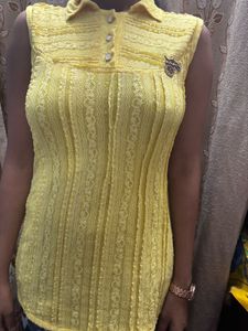 Yellow Sleeveless Top