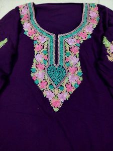 Elegant Kashmiri Embroidered Kurta