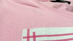 Pink Short Sleeve Graphic Tshirt