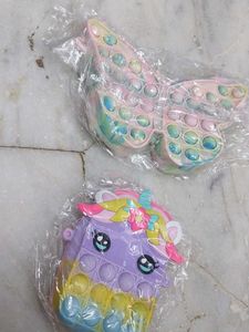 Pop It Purses - Butterfly &amp; Unicorn