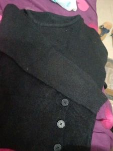Black Knit Cardigan