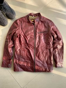 Burgundy Leather Jacket