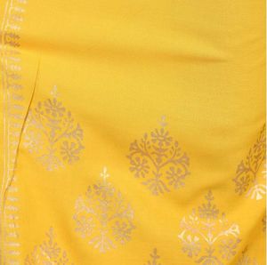 Yellow Printed Palazzos (BL)