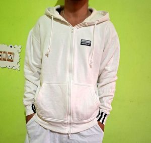 Adidas Ryv Full Zip Hoodie White