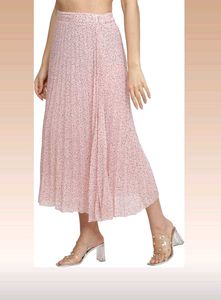 Floral Pleated Skirt