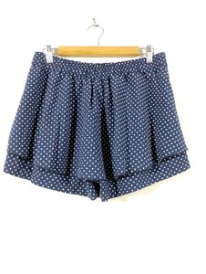 Navy Blue Printed Shorts (Women)